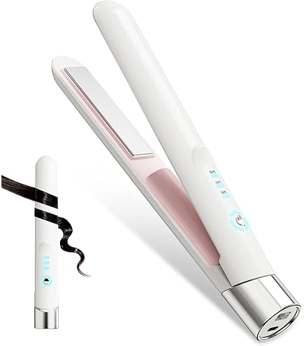 Amazon | ヘアアイロン コードレス 2WAY カール/ストレート 充電式ヘア