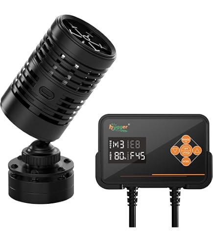 Hygger Quiet Magnetic Aquarium Wave Maker - 1600GPH DC Pump With Digital Controller For 3-25 Gallon Tanks