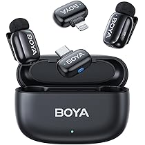 Amazon.co.jp: BOYA Mini ワイヤレスマイク iPhone15 16/Android/PC