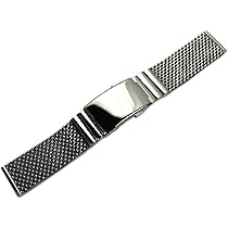 issy HERMANN STAIB ハーマンステイブ メッシュブレス 時計ベルト バンド HERMANN STAIB（ドイツ製）プッシュ式