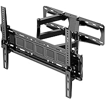 【中古】高品質テレビ壁掛け金具アーム式 黒シルバー　80インチ　55cm伸びる Amazon | PERLESMITH テレビ壁掛け金具 32～75インチ対応 フル