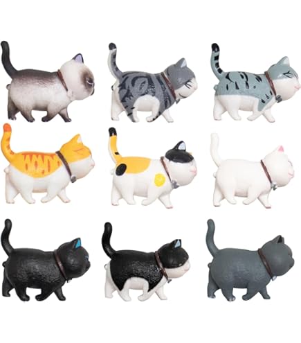 Amazon.co.jp: AAGWW 働物フィギュア 猫 フィギュア 子猫玩具セット 