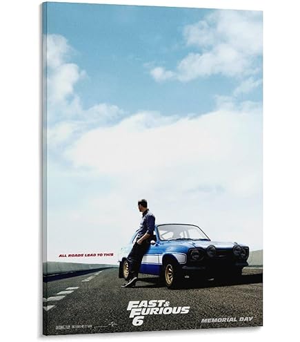 Amazon.co.jp: kk428ワイルドスピード7 CAST （サイン印刷）ポスター