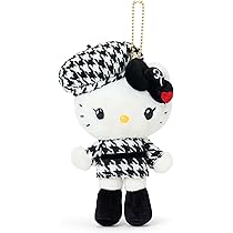 ハローキティー　マスコットホルダー　モノクロガーリーふたごコーデ　4点セット Amazon.co.jp: サンリオ(SANRIO) マスコットホルダー（モノクロ