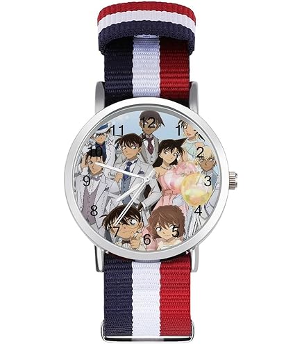 Amazon.co.jp: AZCQD 江戸川コナン 怪盗キッド 赤井秀一 腕時計 3ATM