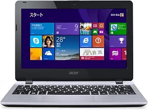 Acer Aspire E11 (Celeron N2830/4G/320G/11.6/Win8.1withBing(64bit)/APなし/クールシルバー)E3-111-A14C/S