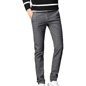 ゴルフ パンツ メンズ ストレッチ チノパン チェック ズボン スリム スキニーパンツ カジュアル 細身 美脚 ストリー…