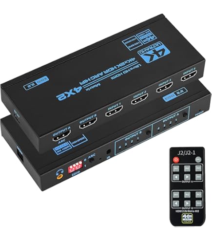 ATEN VM0202H 2in2out HDMIスイッチャー（4K対応） 2入力2出力HDMIマトリックススイッチャー（4K対応） - VM0202H, ATEN