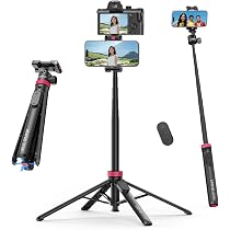 Amazon | Ulanzi MT-44B スマホ三脚 カメラ三脚 自動開閉 片手 150cm