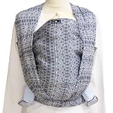 Didymos Indio Baby Wrap Sling (Size 6, Dark Blue/ White) by Didymos