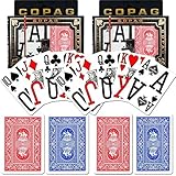 Copag Poker Size Magnum Index Playing Cards (Set of 2), Blue/Red[並行輸入品]