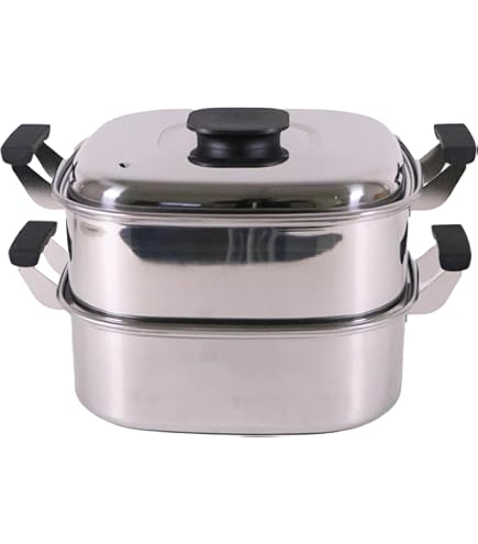 Amazon｜アカオアルミ 角型蒸器 30cm 一重 アルミニウム合金  