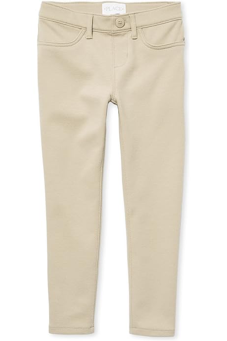 Girls' Ponte Jeggings, Slim, Sandy 