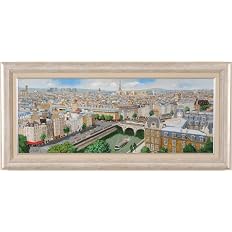 Amazon Co Jp 斉藤要 パリ フランス 風景画 絵画 油絵 油彩画 額付き ホーム キッチン