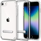 Spigen iPhone SE3 ケース 第3世代 2022 iPhone SE2 ケース 第2世代 iPhone7用ケース iPhone8用 ケース [ キックスタンド搭載 ] 全透明 置き対応 角度調整可能 米軍MIL規格取得 すり傷防止 TP