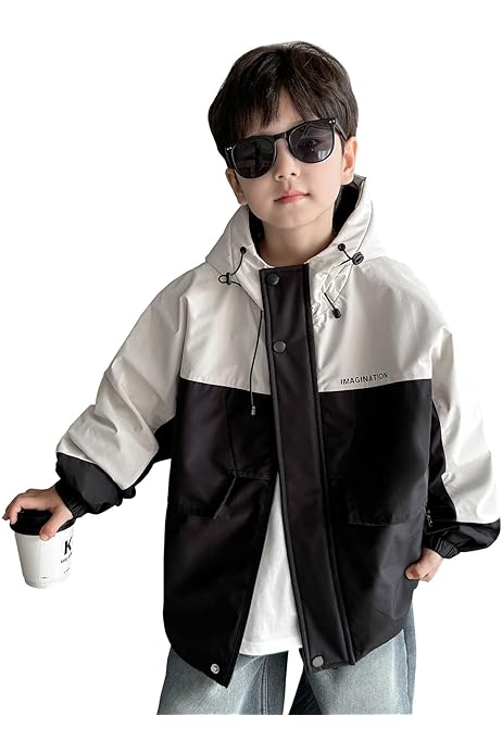 Amazon | [BLZXIAN] 子供服 ジャケット 男の子 春秋 フード付き