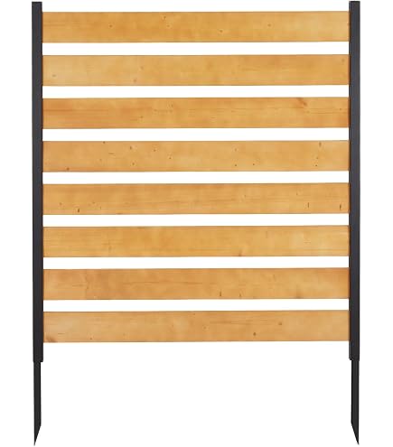 Enclo Privacy Screens Holzzaun – Sichtschutz Für Garten Ohne Graben, 2 Paneele 96,5x106,7 Cm