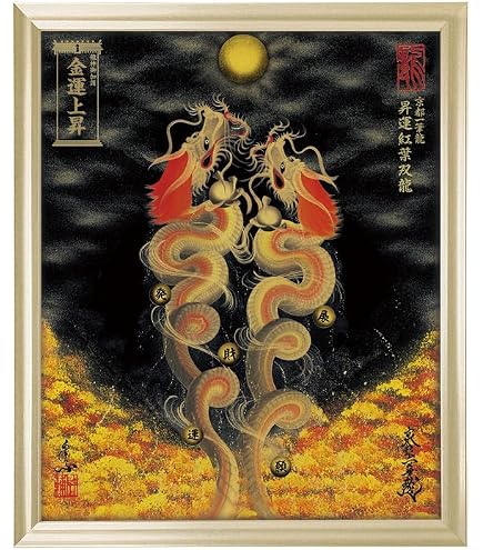 一筆龍 龍神 開運 縁起物 風水 商売繁盛 厄除け 墨絵 日本画 龍の絵 額縁 Amazon.co.jp: 一筆龍 龍神 開運 縁起物 風水 商売繁盛 厄除け 墨絵