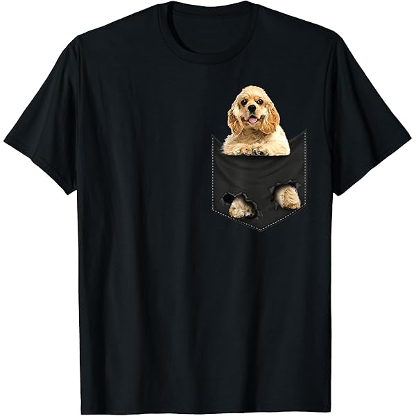 Amazon | ファニーアメリカンコッカースパニエル ポケットに入った犬