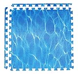 KaRaDaStyle ジョイントマット 大判 60cmサイズ 水面パターン 16枚セット