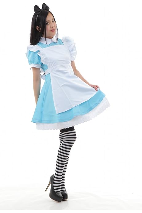 高品質 コスプレ ハロウィン 22 キャラクター 不思議の国おアリス コスプレ衣装 2点セット ダイアチェックアリスコスチュームセット Atlantide1 Com