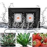 植物育成LEDライト P67全スペクトルLED 100W 防水 室内室外両用 室内野菜工場/植物農園/植物栽培工場 急速放熱 省エネ