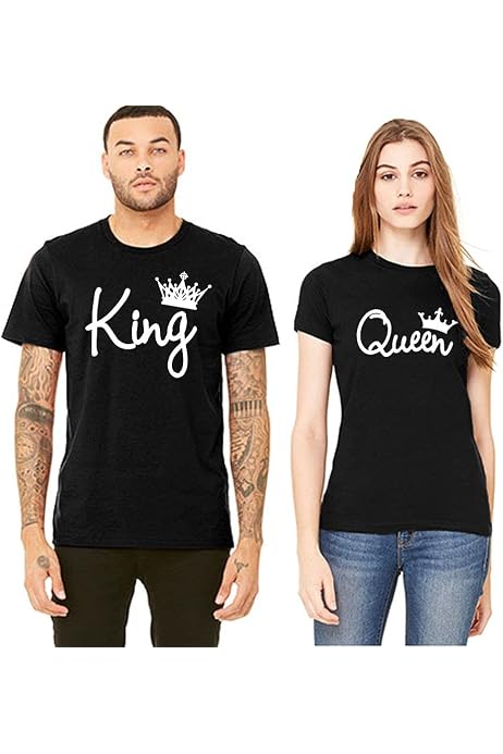 King \u0026 Queen Matching Couple Set His 