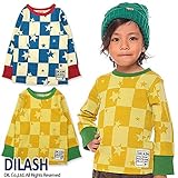 (ディラッシュ) DILASH 秋'15 格子＆スター長袖Tシャツ 140 オレンジ