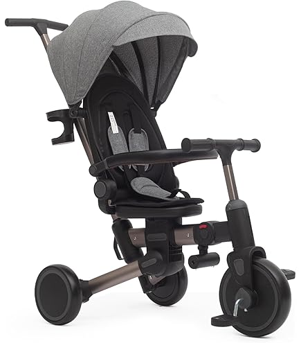 Amazon.co.jp: 子供用三輪車 7in1 折りたたみ 手押し棒付き ステップ