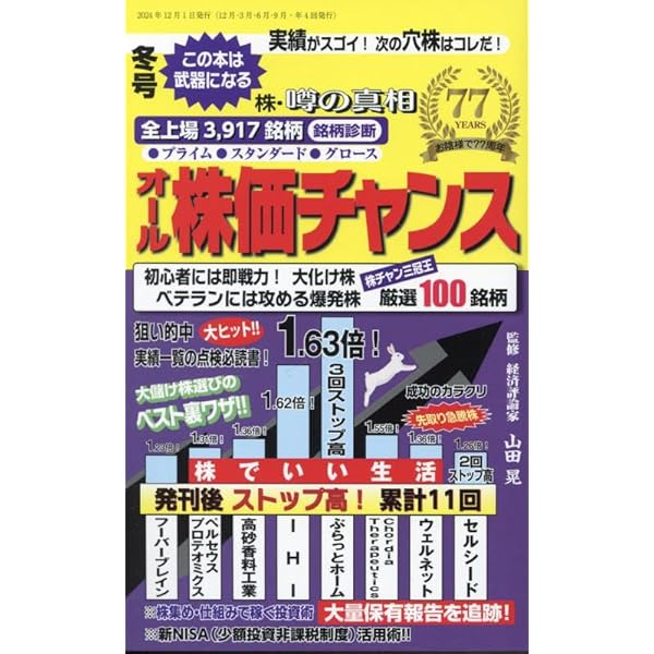 Amazon.co.jp: オール株価チャンス 2025年 04 月号 [雑誌] : 本