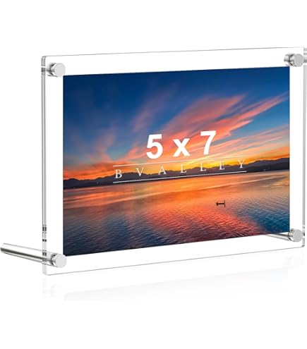 Amazon | 大額 クリスタル写真立て5336 H （DG5336-H） | 額縁・パネル