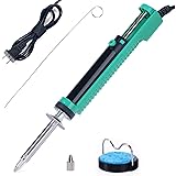 YIHUA 929D-V吸取器 真空はんだ除去ポンプ 短いハンドル スルーホールはんだ除去 ノズル1.0mm 1.2mm 出張修理 長寿命 持ち運びやすい