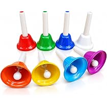 Amazon | Asdays ミュージックベル ハンドベル 打楽器 カラフル ハンド