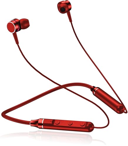 Pioneer Wireless Sweat-Resistant Sports Earphones, Red (SE-E7BT(R