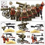 建物ブロック6個/ロットdoll71001 Military Amy Soldiers Mini Dolls World War 2 Expeditionary Force Best Toys for
