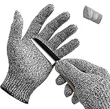 Quoll(クオール) 防刃手袋 洗濯可 キッチングローブ 切れない手袋 軍手 DIY 調理用手袋 作業用手袋 防刃 防刀 耐切創レベル５ (1双) サイズあり (S)