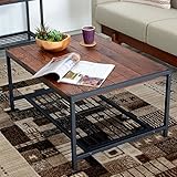 【アジア工房】アイアンフレームのコーヒーテーブル(63060) [並行輸入品]