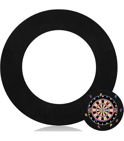 Afumazi 4-Piece Square Dartboard Backboard Wall Protector - EVA Foam, Velvet Surface, 28.5" Outer Size, Fits 17.75" & 18" Boards
