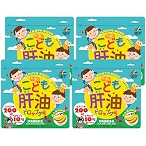 Amazon | こども肝油 ドロップグミ 100粒 ◇ 4袋セット バナナ