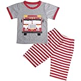Amazon Lieteuy新登場 子供服 ベビー服 男の子 上下セットｔシャツ 車プリント 格好いい おしゃれ 柔らか 夏 シンプル 夏服 丸襟 キッズ服 子供寝間着 ベースシャツ 通園 登校 海 花火大会 男の子tシャツ キッズ服 男の子服 ボーイズ 通販