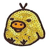 ミノダ リラックマ スパンコール刺繍デコシール リラックマ-キイロイトリ S04R8794