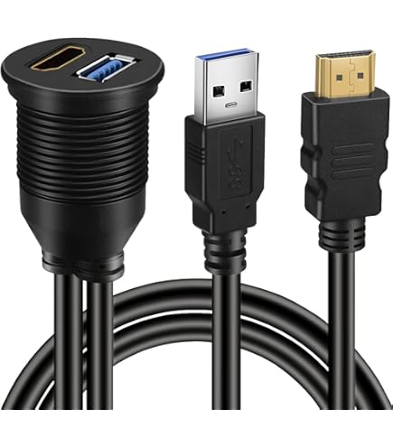 映像用ケーブル MILEL AD1 USB HDMI Amazon.co.jp: USB 3.0 と HDMI - HDMI +USB3.0 AUX延長ダッシュ