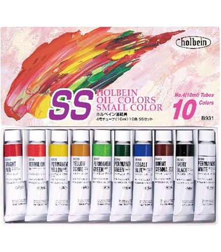 Amazon | ターレンス 油絵具 レンブラント 10色セット 紙箱入 T01C310