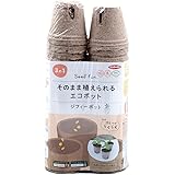 サカタのタネ【Seedfun.】そのまま植えられるエコポット（ジフィーポット）丸型5.5cm×40個入