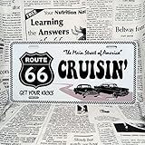 好きな文字に出来るアメリカナンバープレート / 大(US車用)-31x15cm / ルート66ホワイト