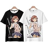 SHAOYAO とある科学の超電磁砲 御坂美琴 ｔシャツ 半袖 インナーシャツ 9色 痛い服 印象風 オタク風 スウェットシャツ コスプレ衣装 3D風 漫画 圆ネック 夏服 スポーツ トップス グッズ カジュアル 可愛い トップス 多彩 丸首 プレゼ