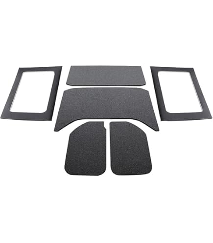 Jeep Wrangler Sound Deadening Rear Side Window Kit; Gray Original Finish 50269 - View #4
