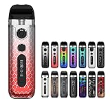 スモック Novo 5 Pod System Kit 900mAh 2ml 電子タバコ ノボ ポッド ベイプ VAPE スターターキット (シルバーレッドコブラ)