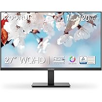 Amazon.co.jp: KOORUI モニター 27インチ IPS 非光沢 WQHD 120hz 1ms