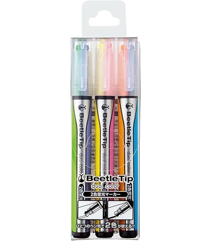 Amazon.co.jp: コクヨ(KOKUYO) 蛍光マーカー ビートルティップ 2色